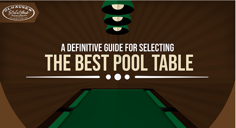 A Definitive Guide for Selecting the Best Pool Table (Infographic)